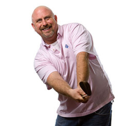 Patrick Clark golf Patrick Clark swings his golf club.