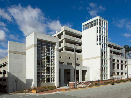 Finished Craige Parking Deck located at UNC Chapel Hill