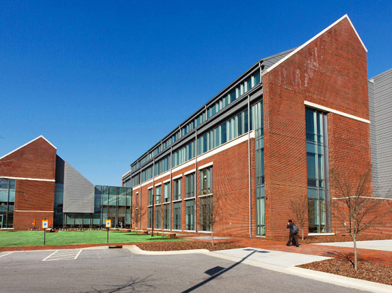 Brick exterior of Campbell University School of Osteopathic Medicine